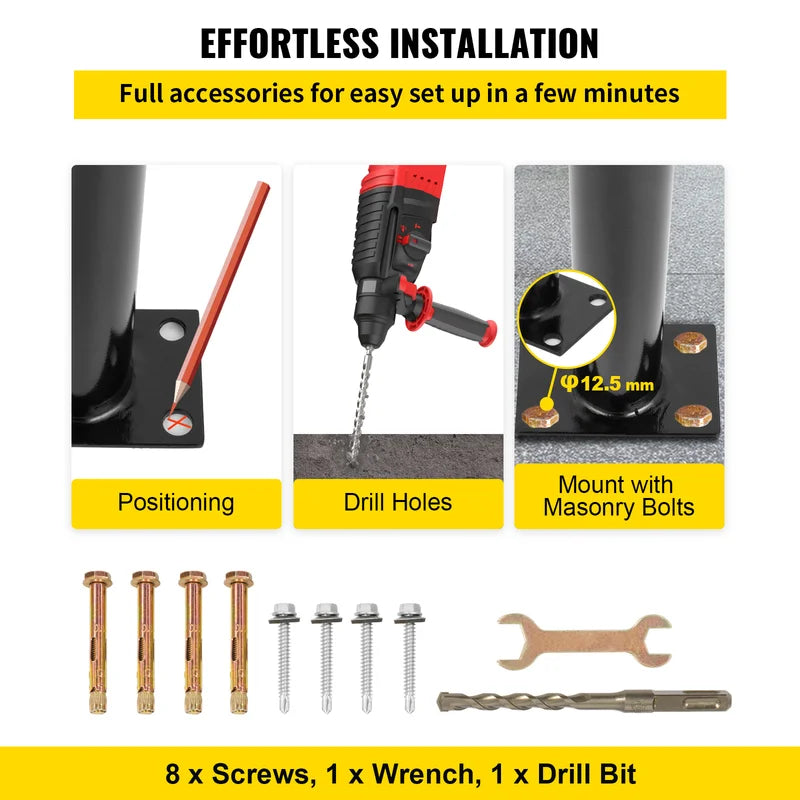 Bocce Court Safety Handrail | Aluminum