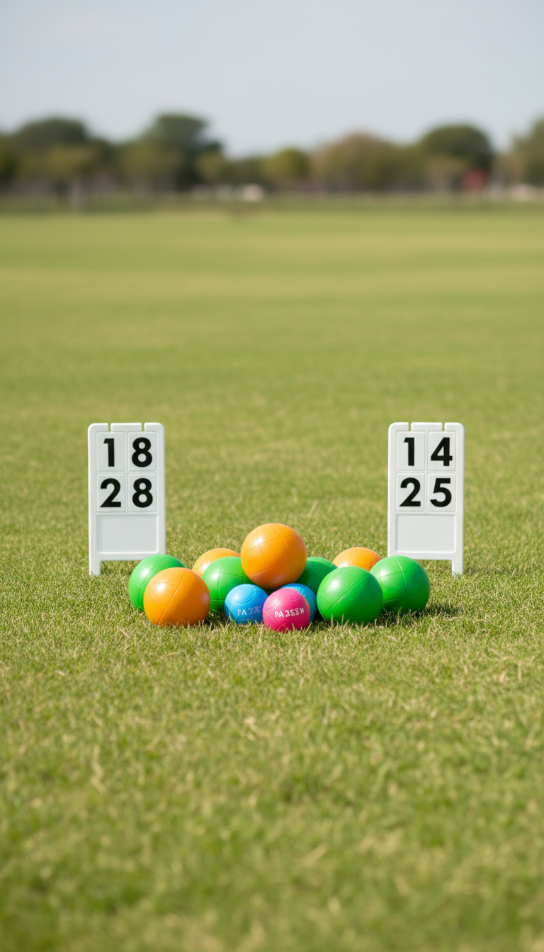 Bocce Ball Set in Sunny Gold