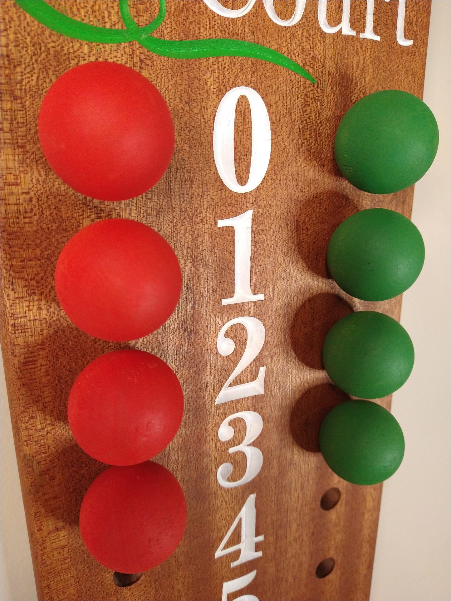 Bocce scoreboard pegs
