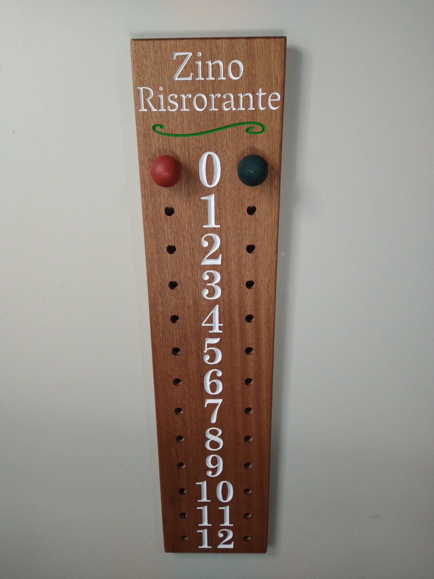 Bocce | Cornhole scoreboard | Family name added to personalize your scoreboard.