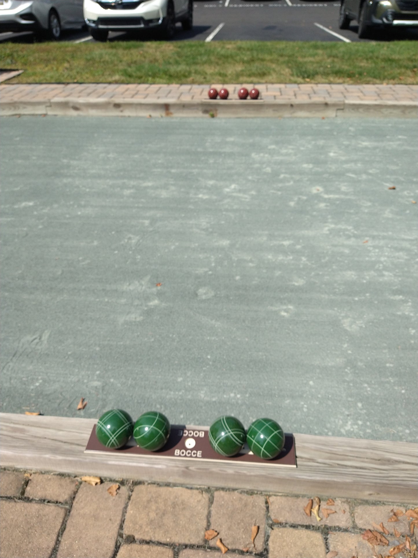 Bocce Ball Holders | Low profile | Bocce ball rack.
