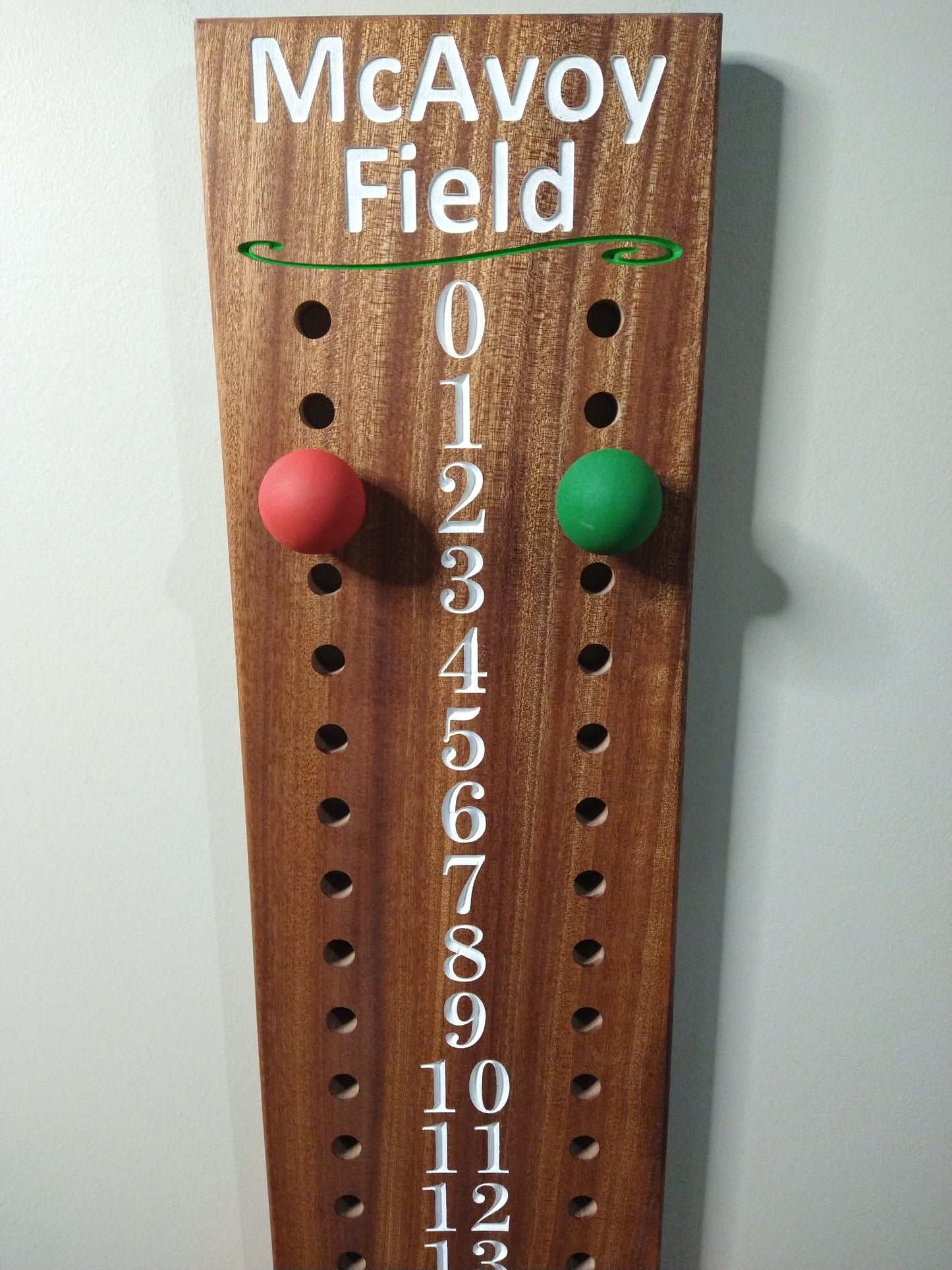 Bocce | Cornhole scoreboard | Family name added to personalize your scoreboard.