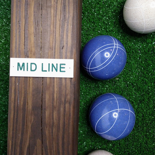 Bocce court line markers | Foul line and Mid court markers. | Durable UV-protected.
