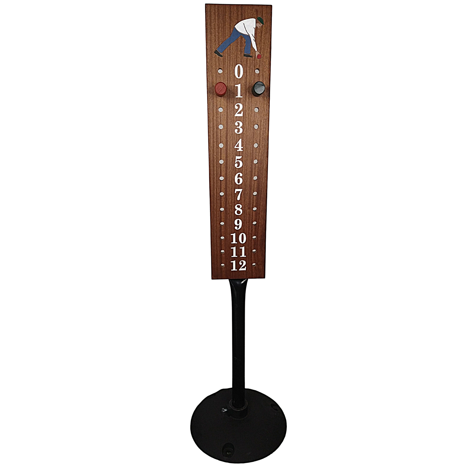Bocce scoreboard with stand sold separate