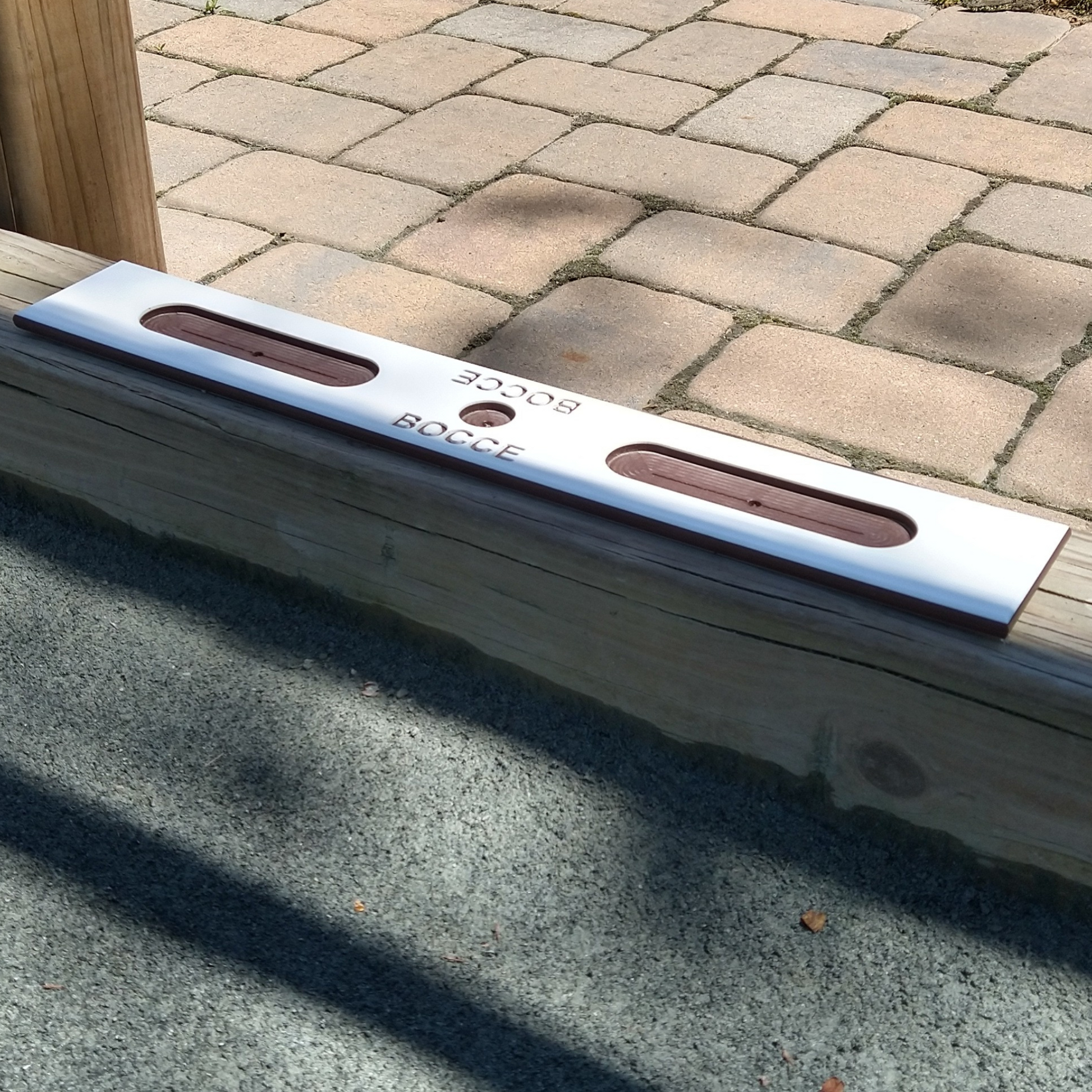 Bocce ball holder without bocce balls