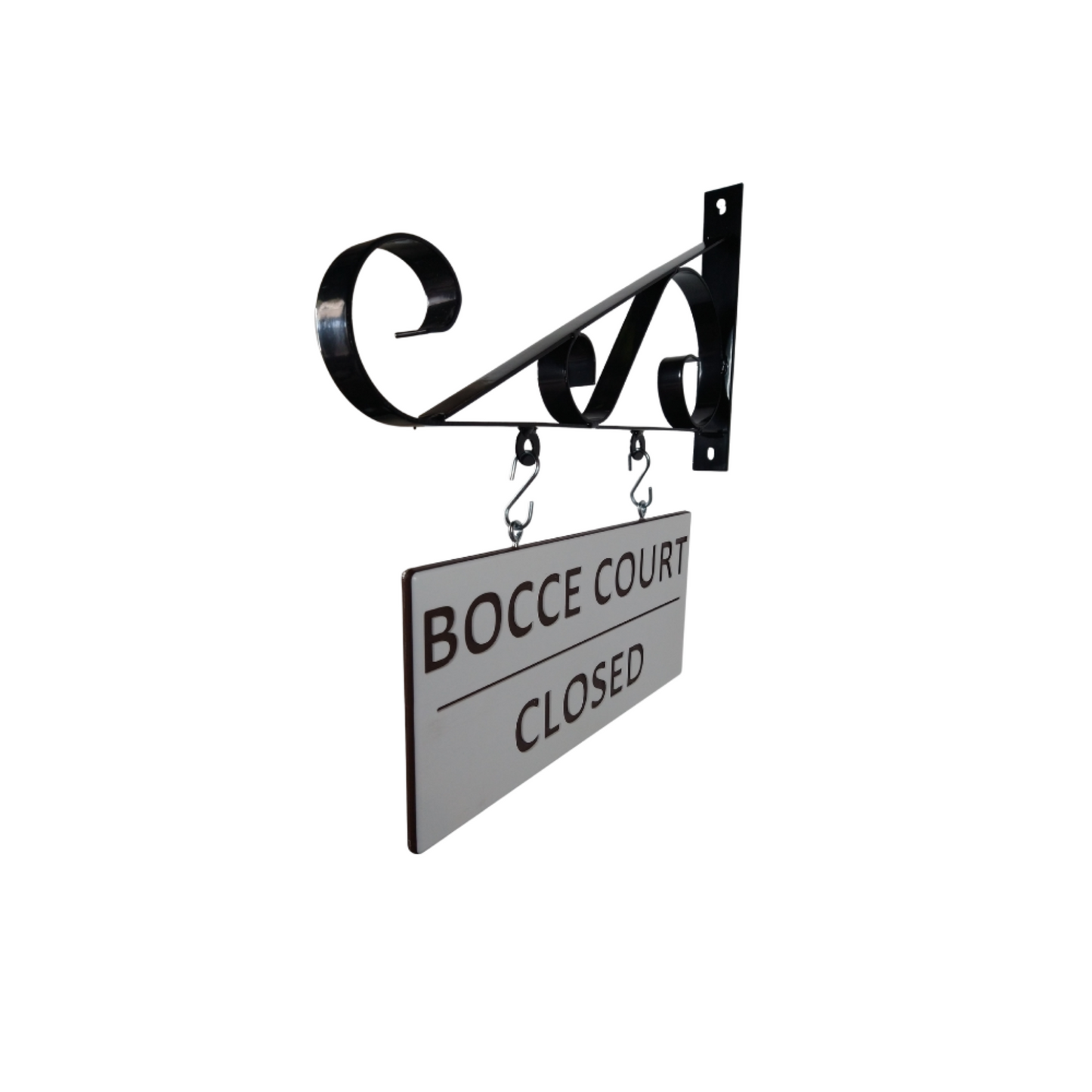 Bocce court open-closed flip sign | Weather-Proof