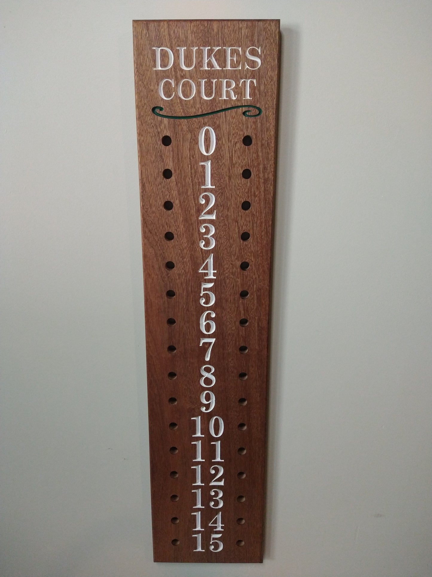 Bocce | Cornhole scoreboard | Family name added to personalize your scoreboard.