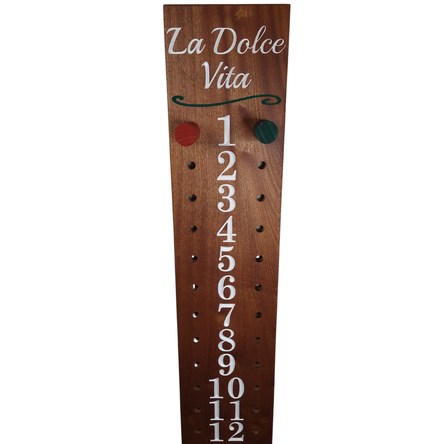 Bocce | Cornhole scoreboard | Family name added to personalize your scoreboard.