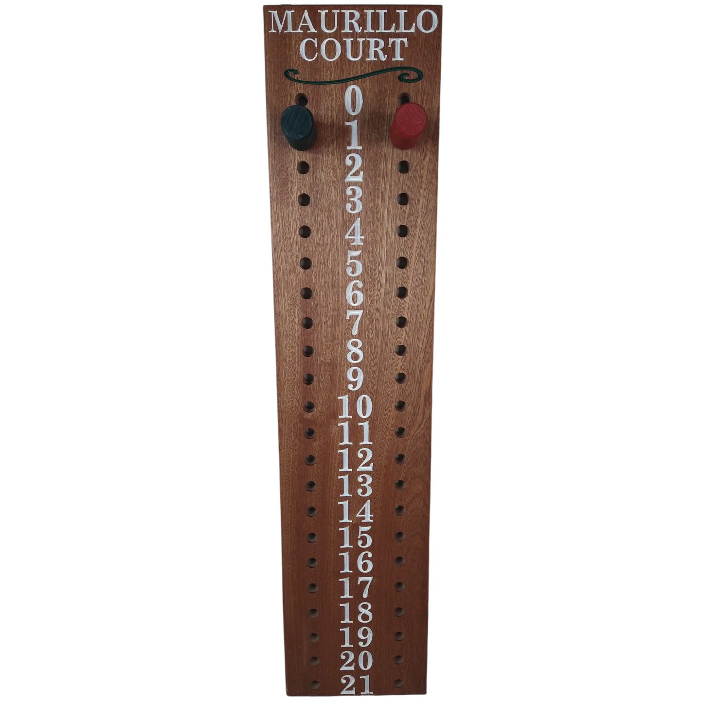 Bocce | Cornhole scoreboard | Family name added to personalize your scoreboard.