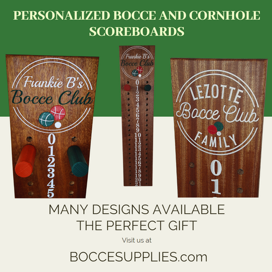 Bocce scoreboard | Personalized | Perfect Gift | Family name | Circle style.
