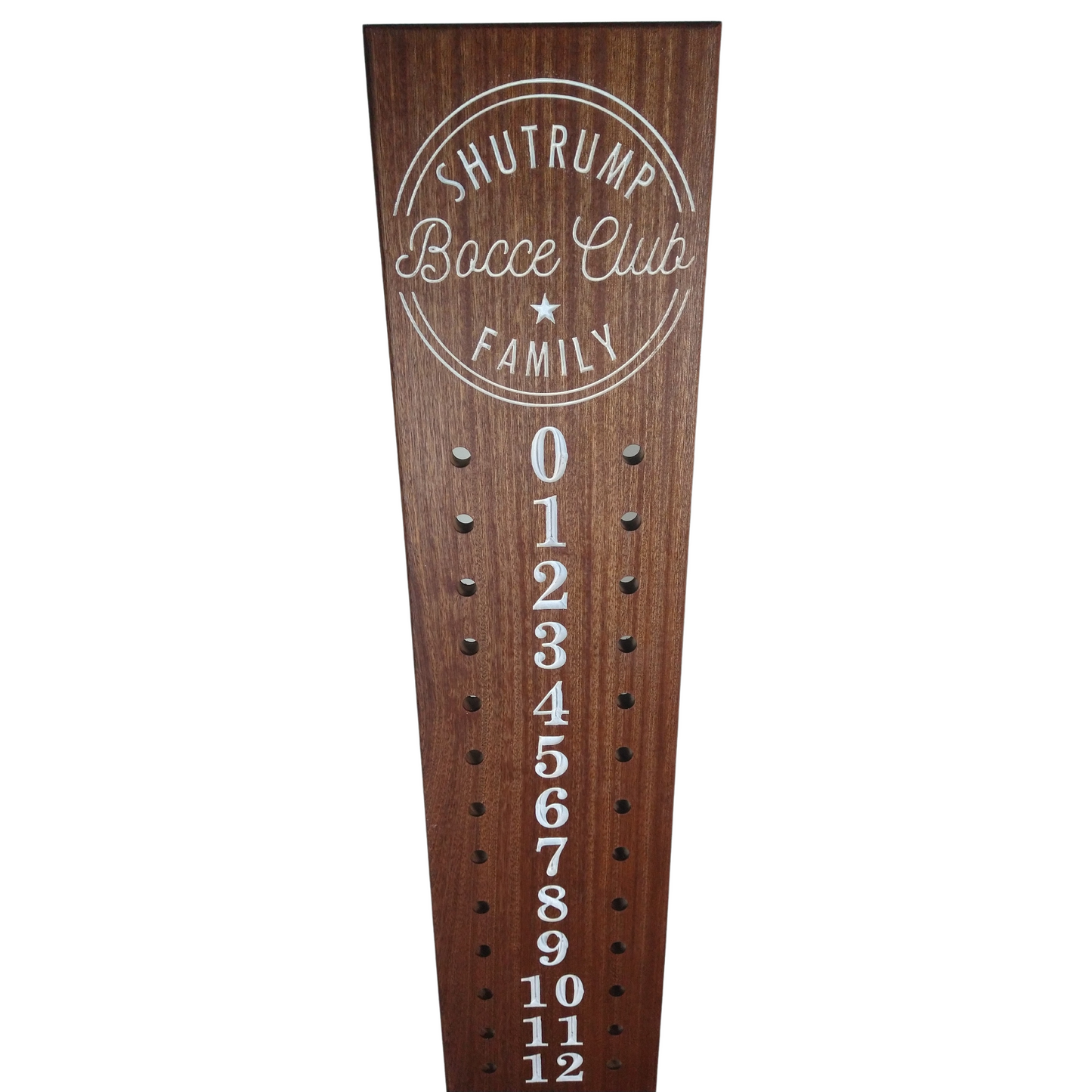 Bocce scoreboard | Personalized | Perfect Gift | Family name | Circle style.