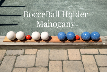 Mahogany Wood | Bocce ball holders | Bocce Ball Racks