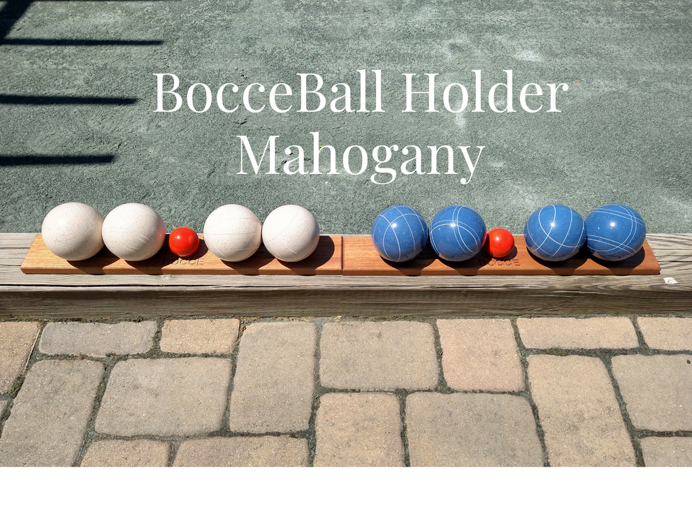 Bocce ball holders Mahogany Wood Bocce Ball Racks