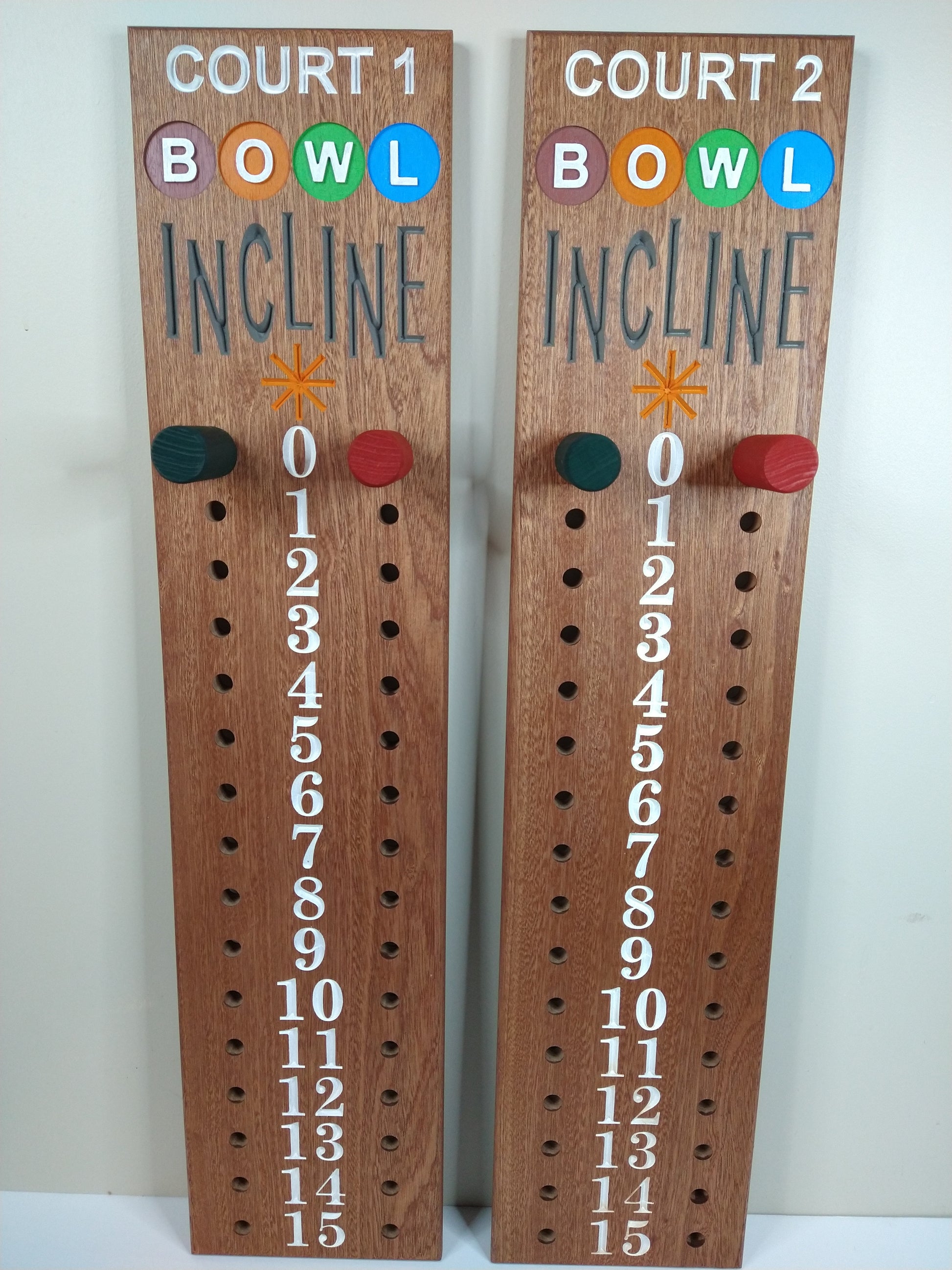 Incline Bowl Logo bocce scoreboard