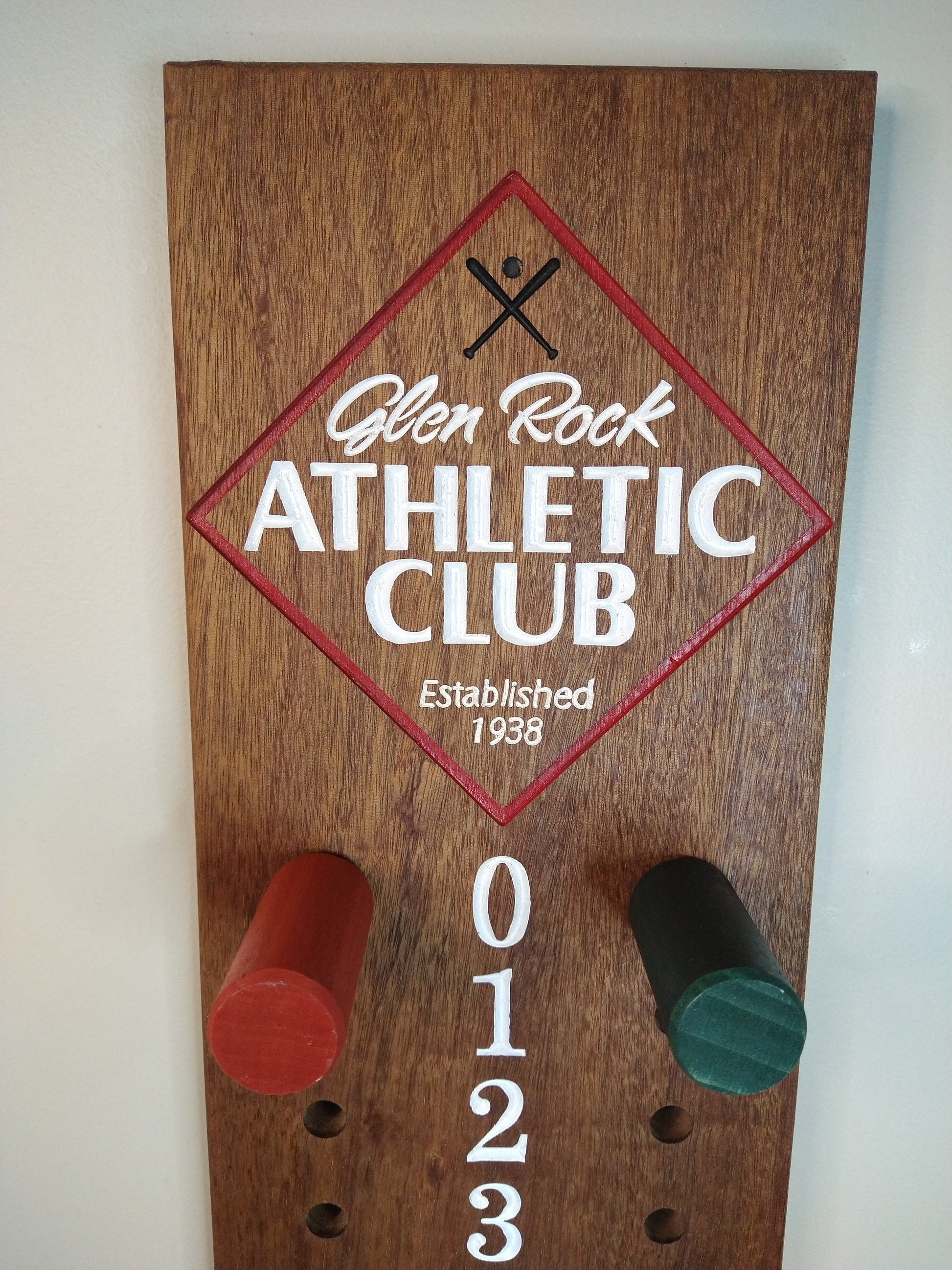 Glen Rock Logo bocce scoreboard