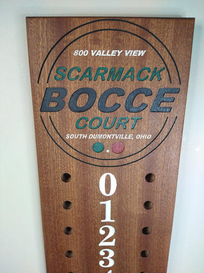 Scarmack Logo bocce scoreboard