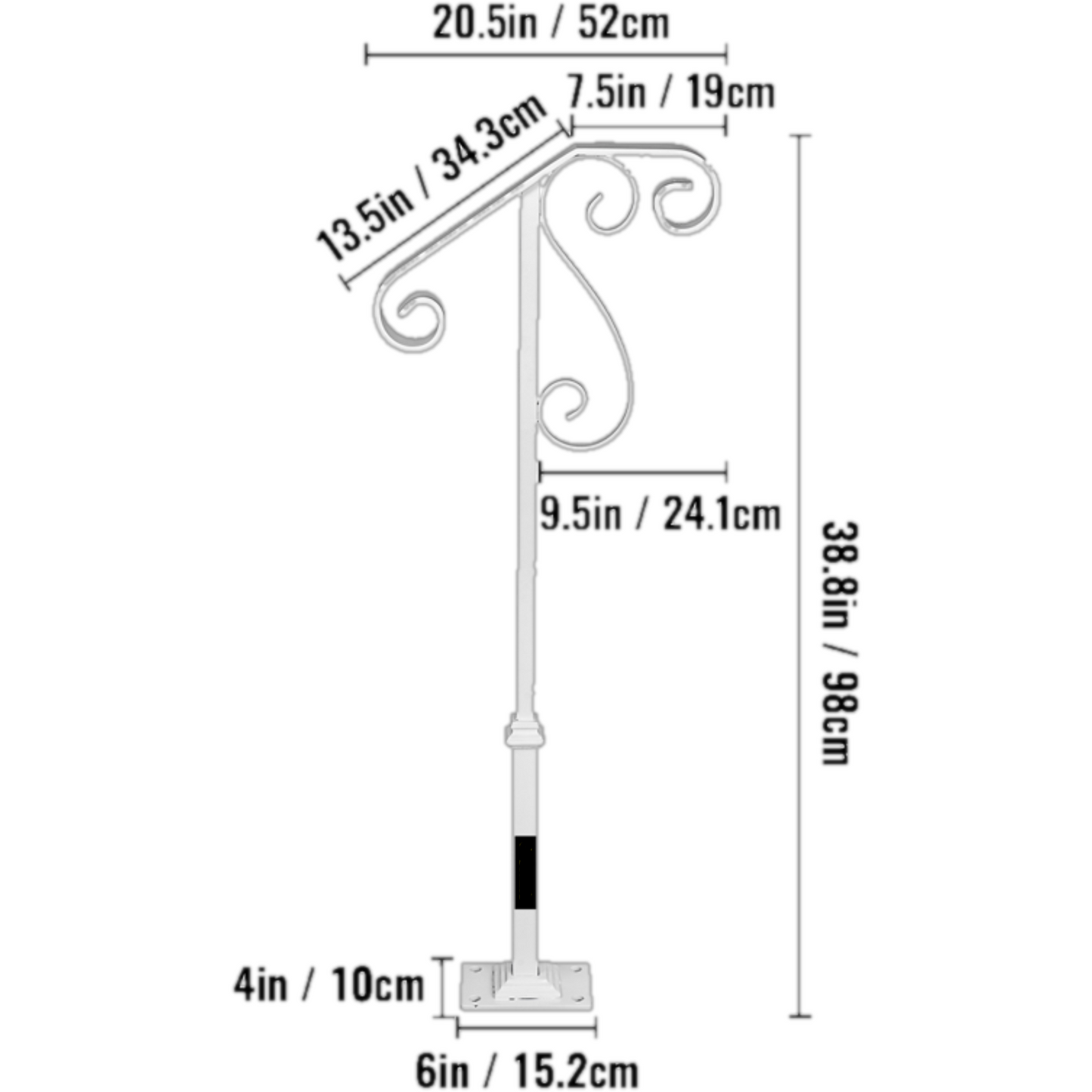 Bocce Court Safety Handrail | Ornamental decorative