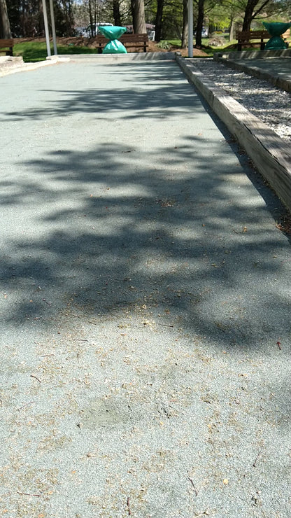 Bocce court scarifier/rake
