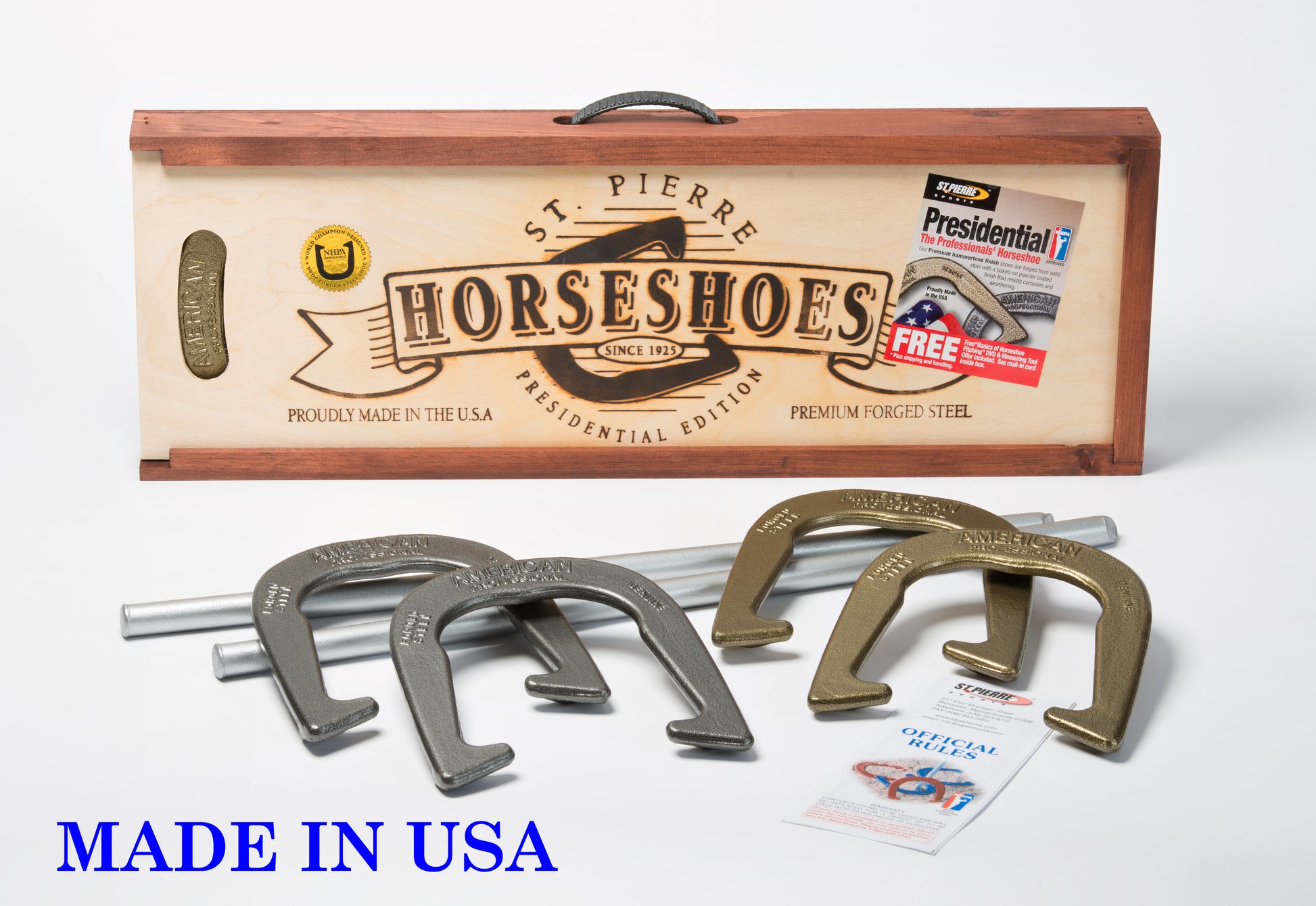 Top Ringer Horseshoes Pitching Horse Shoes 2 1/2 lbs FREE Shipping