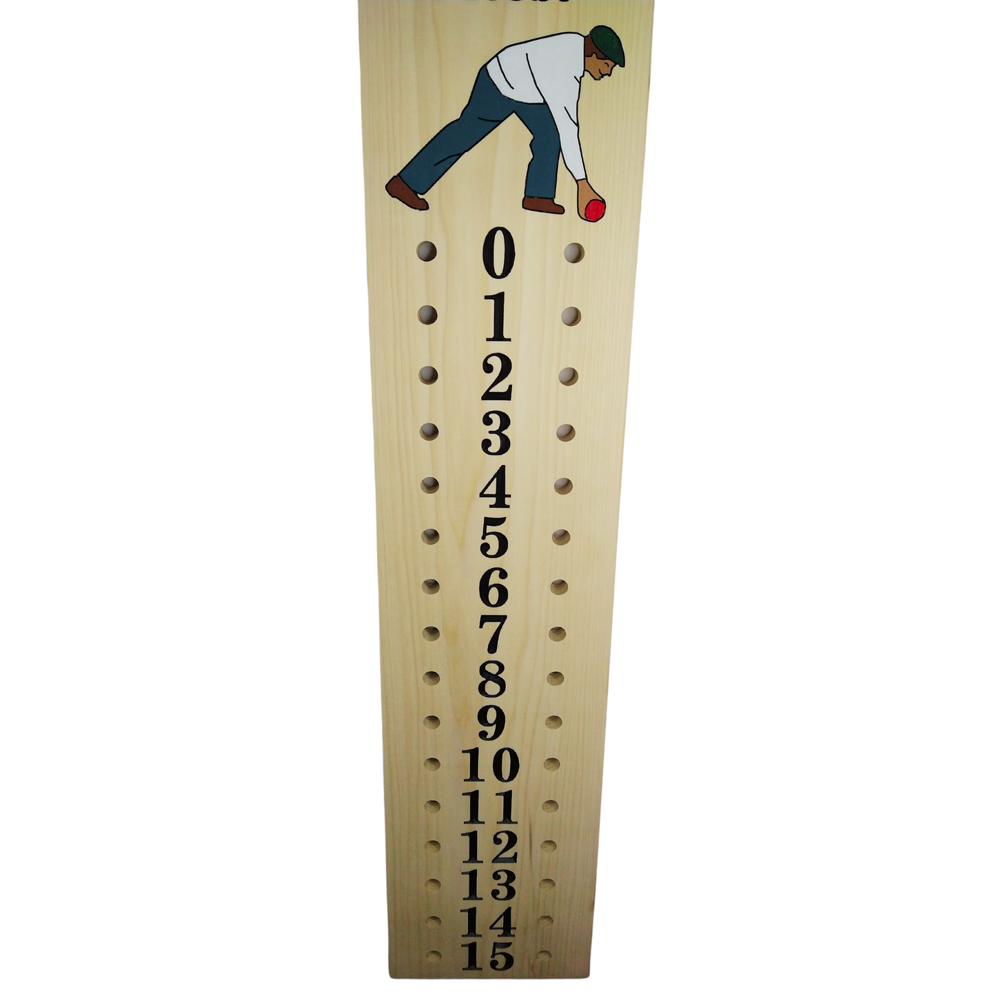 Personalized bocce scoreboard | Family name | Player image engraved.