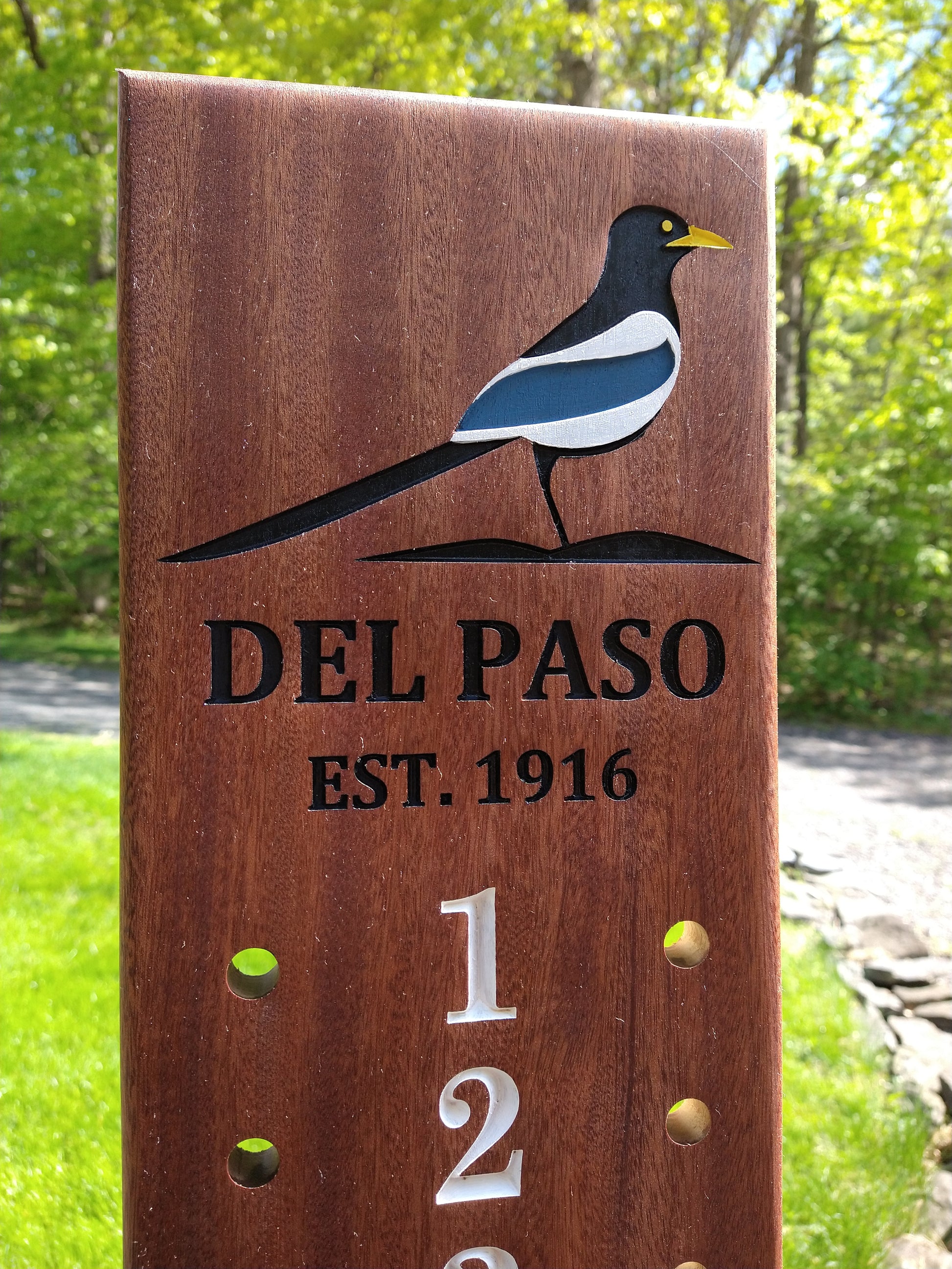 Del Paso logo bocce scoreboard