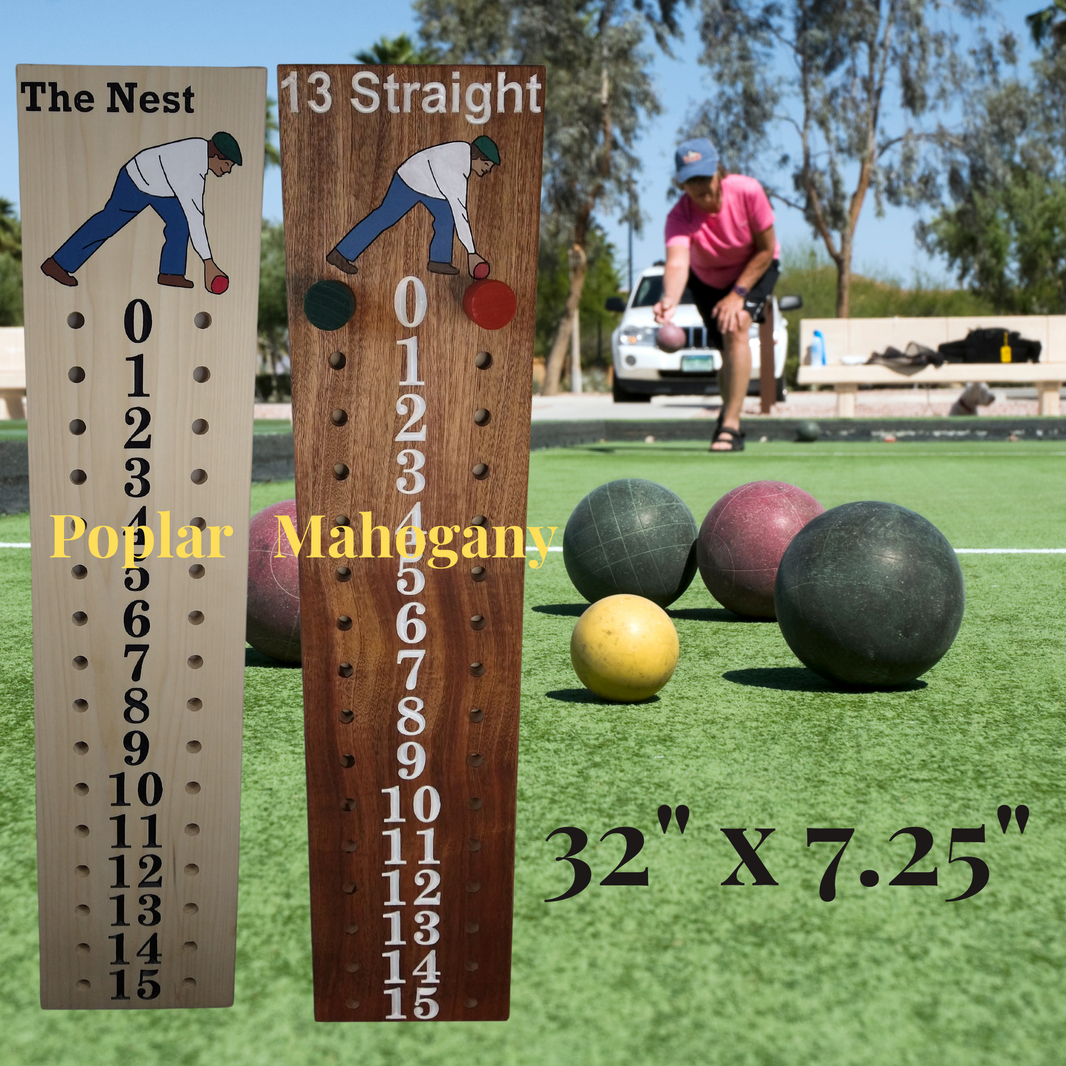 PERSONALIZED BOCCE SCOREBOARDS