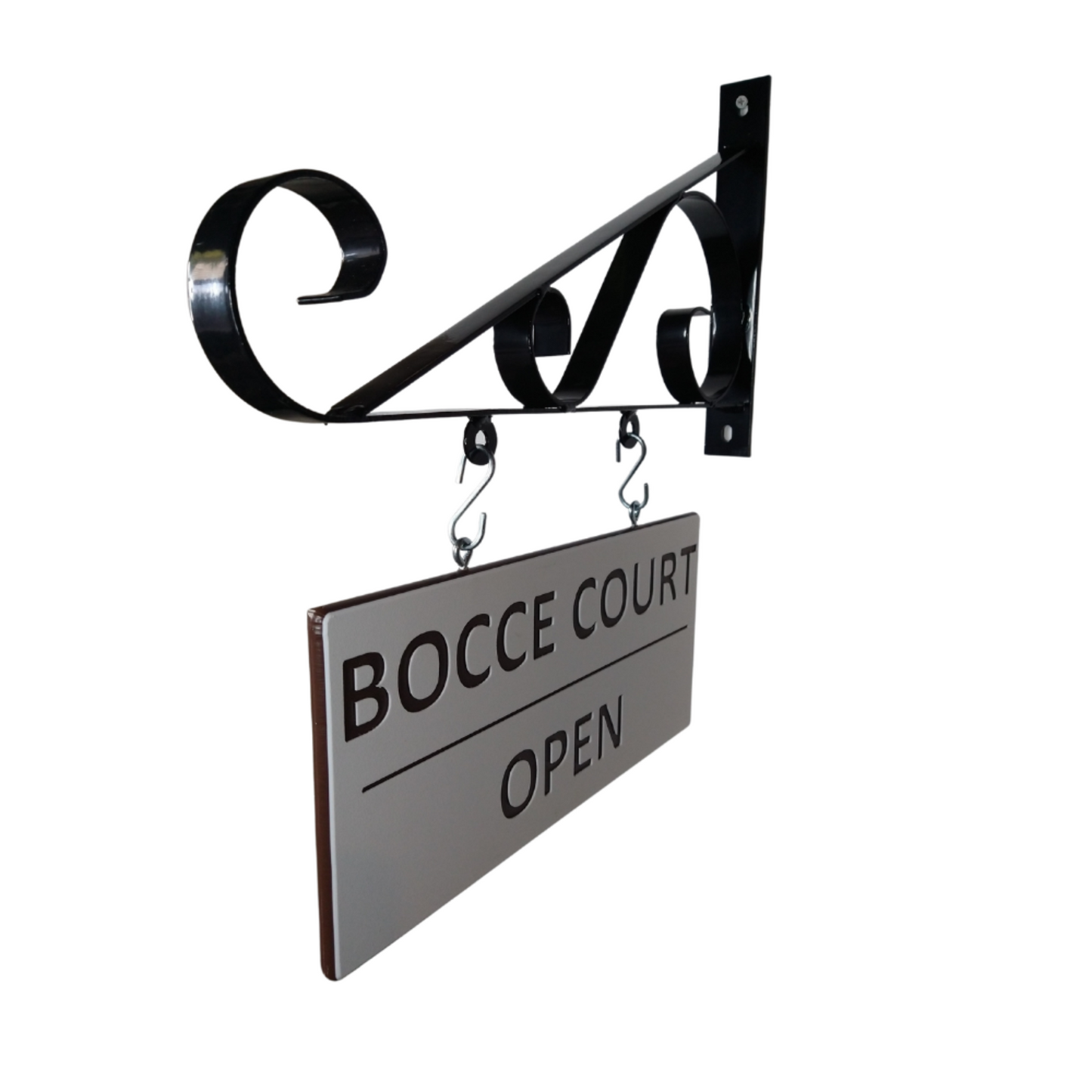 Bocce court open-closed flip sign | Weather-Proof
