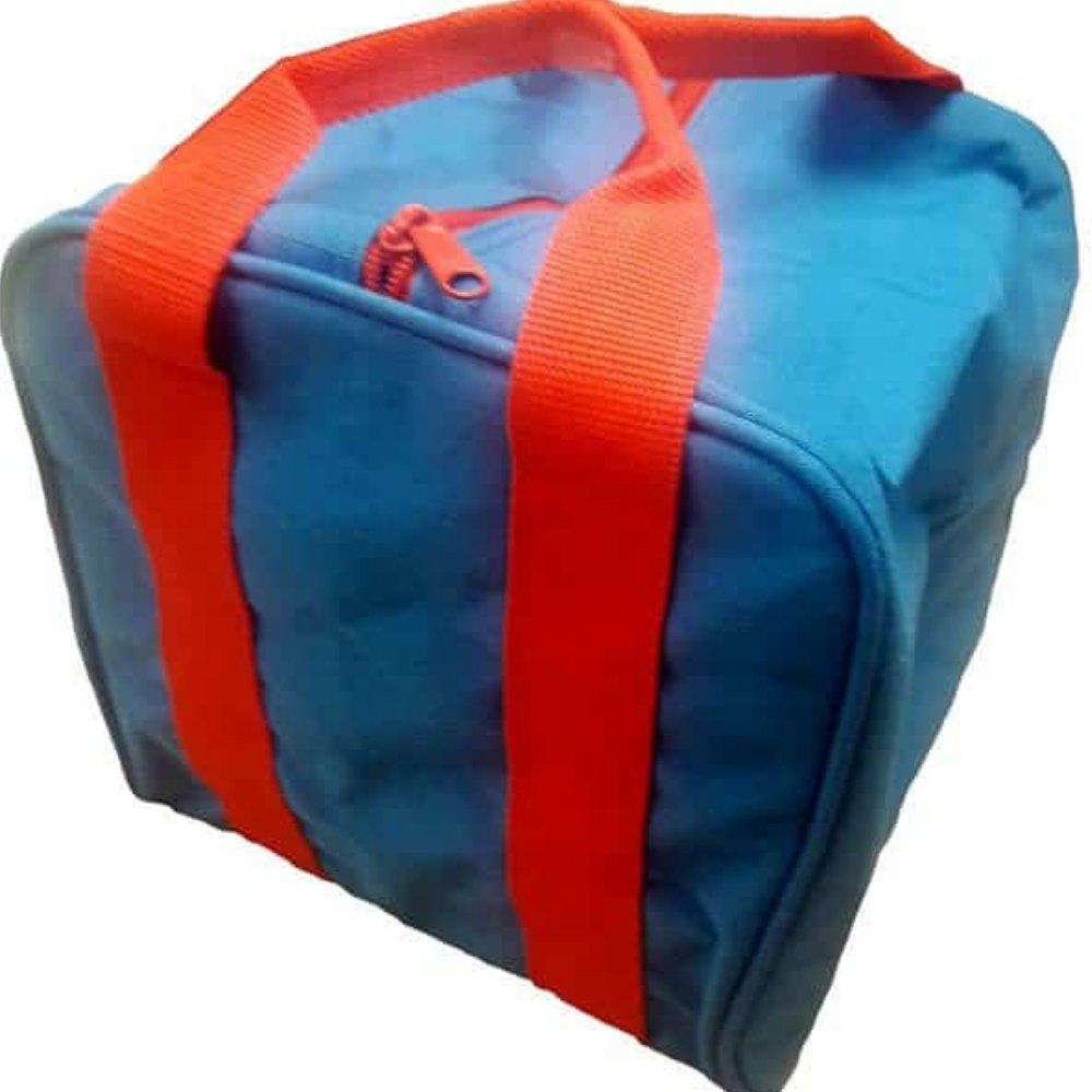 Blue bocce bag