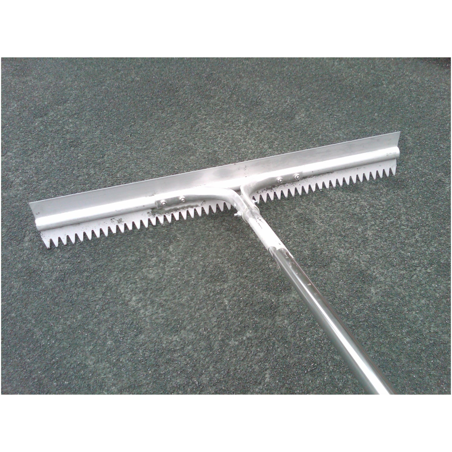 Bocce court scarifier/rake