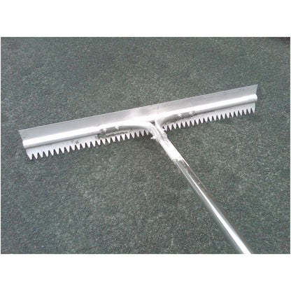 Bocce court scarifier/rake